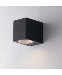 Applique "qubo" alluminio antracite, 9,3x8x6,7 cm Ultima Occasione